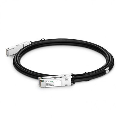 200G QSFP56 ila 2 × 100g QSFP56 Pasif Doğrudan Ekleme Bakır Kablosu (DAC), 1. 5-3 m