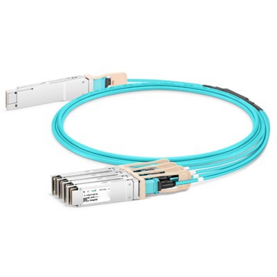 200G QSFP56 ila 4x 50G SFP56 Aktif Optik Kablo (AOC), 1m -20 m